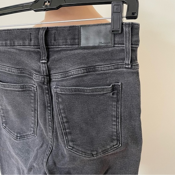 Madewell 10" High-Rise Starkey Wash Faded Black Gray Skinny Jeans MA977 EUC 29 - Picture 8 of 12